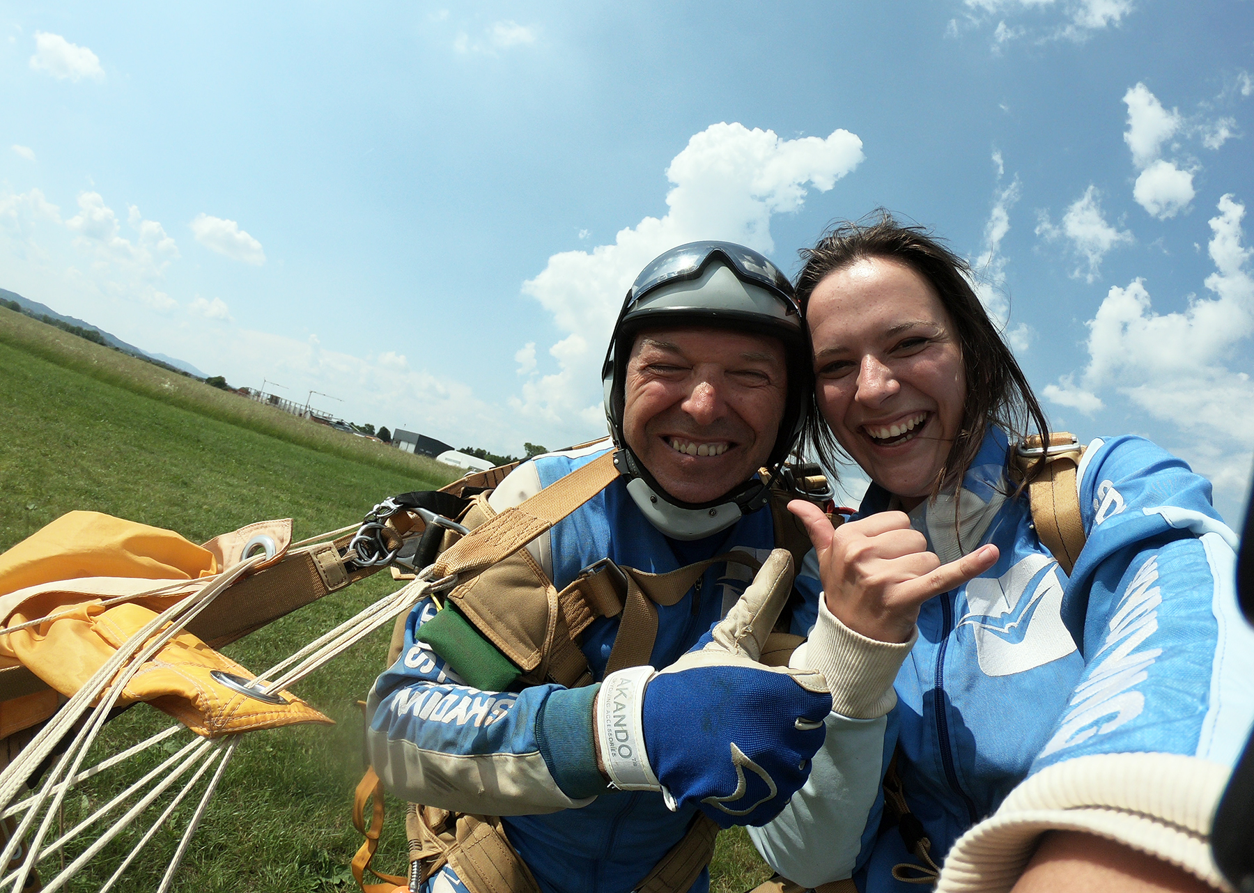 Sreća skydiving tandem aeroklub Tandem